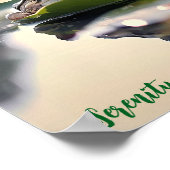 Rustige Lily Pad: Kikker in het ochtendlicht Poster (Hoek)