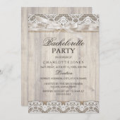 Rustige  lobby & wood Bachelorette Party Kaart (Voorkant / Achterkant)