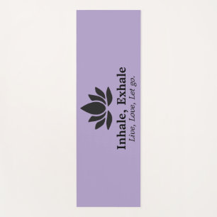 Rustige Lotus: Inademen, Uitademen Inspiratie Yogamat