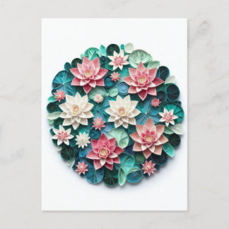 Rustige Lotus Pond Briefkaart