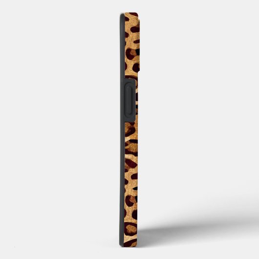 Rustige luipaard printhuid Naam toevoegen Case-Mate iPhone Case (Achterkant / Rechts)