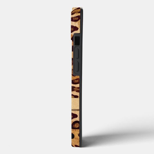 Rustige luipaard printhuid Naam toevoegen Case-Mate iPhone Case (Achterkant / Links)