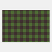 Rustige Lumberjack Flannel kerstboom Inpakpapier Vel (Voorkant 2)
