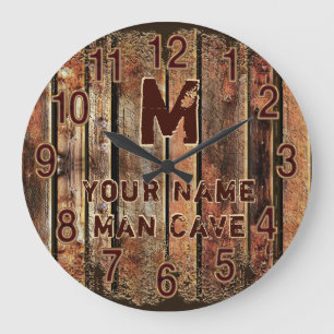 Rustige Man Cave Clock of Little Man Cave Pillow Grote Klok