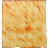 Rustige mango geel zoals getextureerd schilderij douchegordijn (Voorkant)