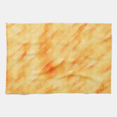 Rustige mango geel zoals getextureerd schilderij theedoek (Horizontaal)