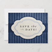 Rustige marine Blue Save the Dates Save The Date (Voorkant)