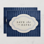 Rustige marine Blue Save the Dates Save The Date (Voorkant / Achterkant)
