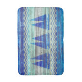 Rustige marineboot Blauwe kustboot Badmat (Voorkant Verticaal)