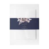 Rustige marinesnoorse boerenbruiloft uitnodigingen wikkel (Voorkant Voorbeeld)