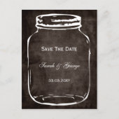 Rustige mason jar bruiloft met uitzondering van de aankondigingskaart (Voorkant)