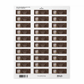 rustige mason jar bruiloft , retour address label (Full Sheet)