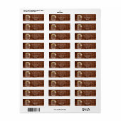 rustige mason jar bruiloft , retour address label (Full Sheet)