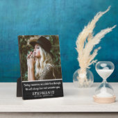 Rustige Memorial Sympathy Quote | Foto Keepslag Fotoplaat (Zijkant)