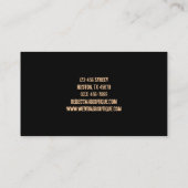 rustige  mode western land visitekaartje (Achterkant)