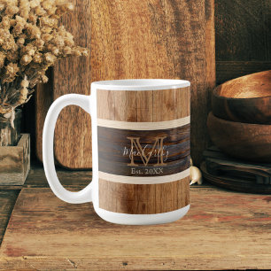 Rustige Mok van hout uit de band van Tan Coffee