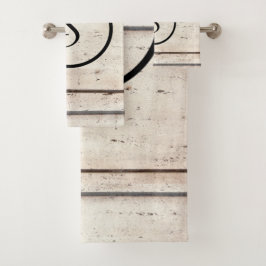 Rustige Monogram-handdoekset voor boerderijen Bad Handdoek