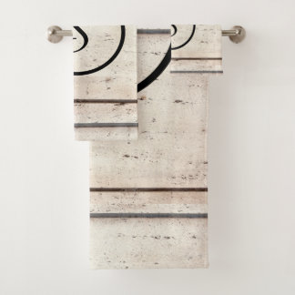 Rustige Monogram-handdoekset voor boerderijen Bad Handdoek