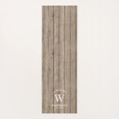 Rustige Monogram Light Wood Yoga Mat (Achterkant)