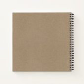 Rustige monogram notebook notitieboek (Achterkant)