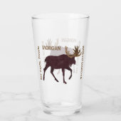 Rustige Moose Faux-leder Voeg je staatskool toe Glas (Achterkant)