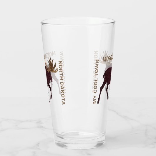 Rustige Moose Faux-leder Voeg je staatskool toe Glas (Links)