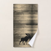Rustige Moose Wood Bath-handdoekset Bad Handdoek (Handdoek)