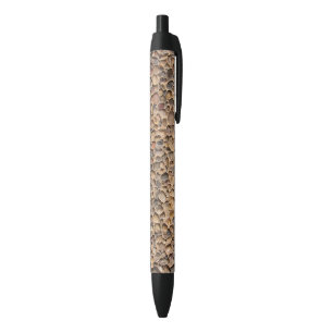 Rustige Multicolored Pebble Stones Foto Zwarte Inkt Pen