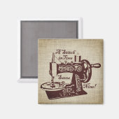 Rustige  naaimachine magneet (Voorkant / Achterkant)