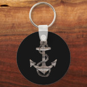 Rustige Nacutical ANCHOR + ROPE | Sleutelhanger (Voorkant)