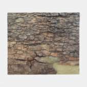 Rustige natuur, boomschors fleece deken (Voorkant (Horizontaal))