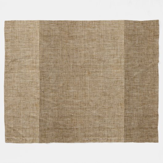 rustige natuur burlap fleece deken (Voorkant (Horizontaal))