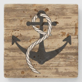 Rustige Nautische Onderzetters voor anker (Voorkant)