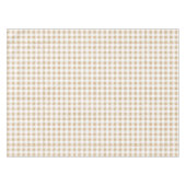 Rustige Neutrale Beige Gingham Buffalo Pset Tafelkleed (Voorkant (Horizontaal))