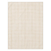 Rustige Neutrale Beige Gingham Buffalo Pset Tafelkleed (Voorkant)