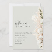 Rustige neutrale minimalistische uitnodiging voor  (Voorkant)