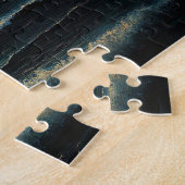 Rustige oceaan onder het volle maanlicht legpuzzel (Zijkant)