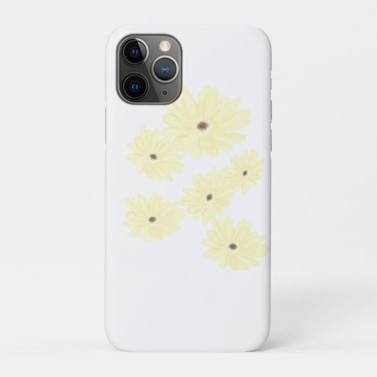 Rustige ochtend gele bloemen Case-Mate iPhone case (Achterkant)