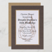 Rustige oester - Uitnodiging (Voorkant / Achterkant)