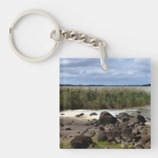 Rustige oevers van Lake Bolac Sleutelhanger
