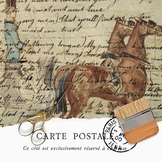 Rustige  ontkoppeling van paardentextiel tissuepapier