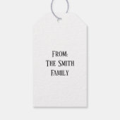 Rustige Oogst Vreugde  Cadeaulabel (Achterkant)