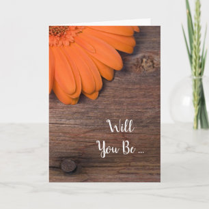 Rustige Oranje Daisy Barn... zal je mijn Bridesmai