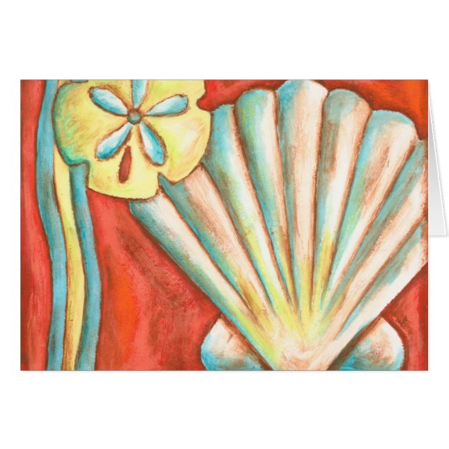 Rustige Oranje zeeschelpen (Voorkant Horizontaal)