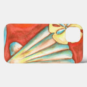 Rustige Oranje zeeschelpen Case-Mate iPhone Case (Achterkant (horizontaal))