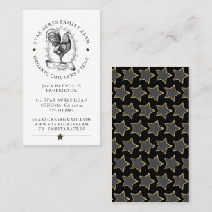 Rustige organische kippenhouderij, vers biologisch visitekaartje