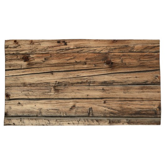 Rustige oude houten wagon kussensloop (Voorkant-Rechts)