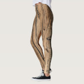 Rustige oude houten wagon leggings (Links)