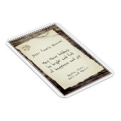 Rustige, oude papieren feestdag voor vrolijk kerst magneet (Rechterzijde)