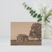 Rustige oude schuur briefkaart (Staand voorkant)